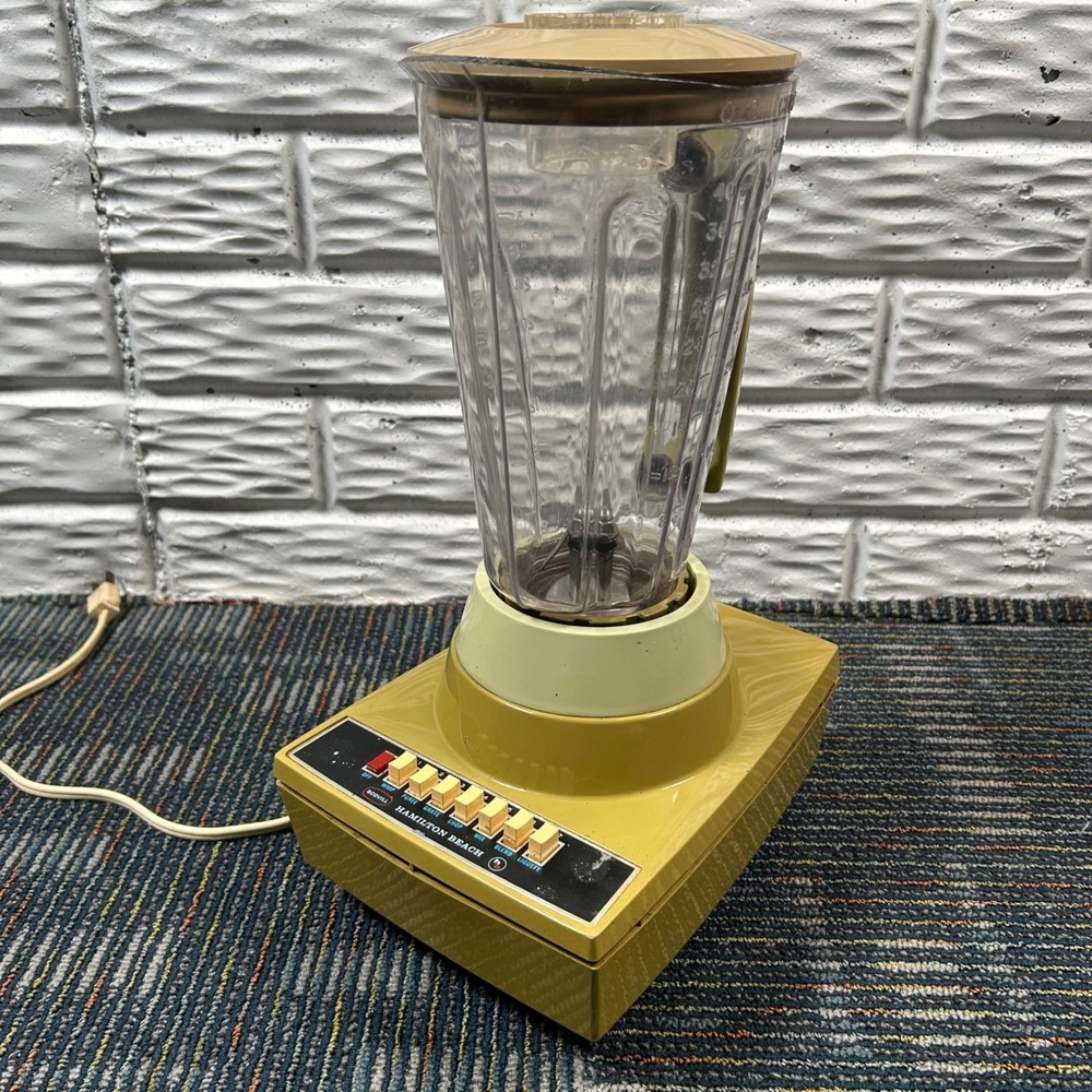 Vintage Hamilton Beach Blender 40oz Avocado Green 7-Speed Model 616-1 Scovill